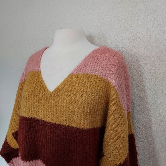 Vero Moda Colorful V-Neck Knit Sweater Size S - Picture 6 of 11